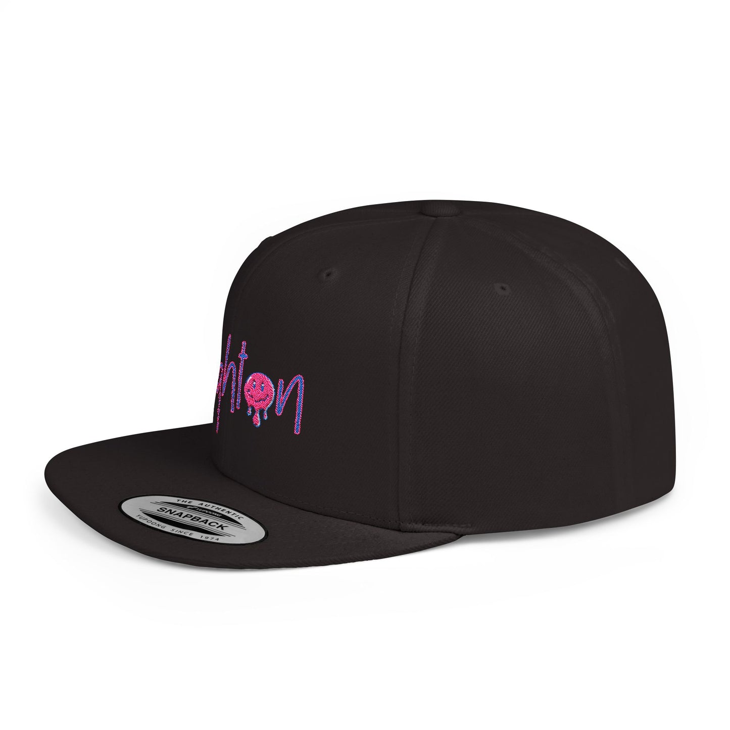 Brighton Embroidered Flat Bill Snapback Hat – Rep the Beat in Style 🎧