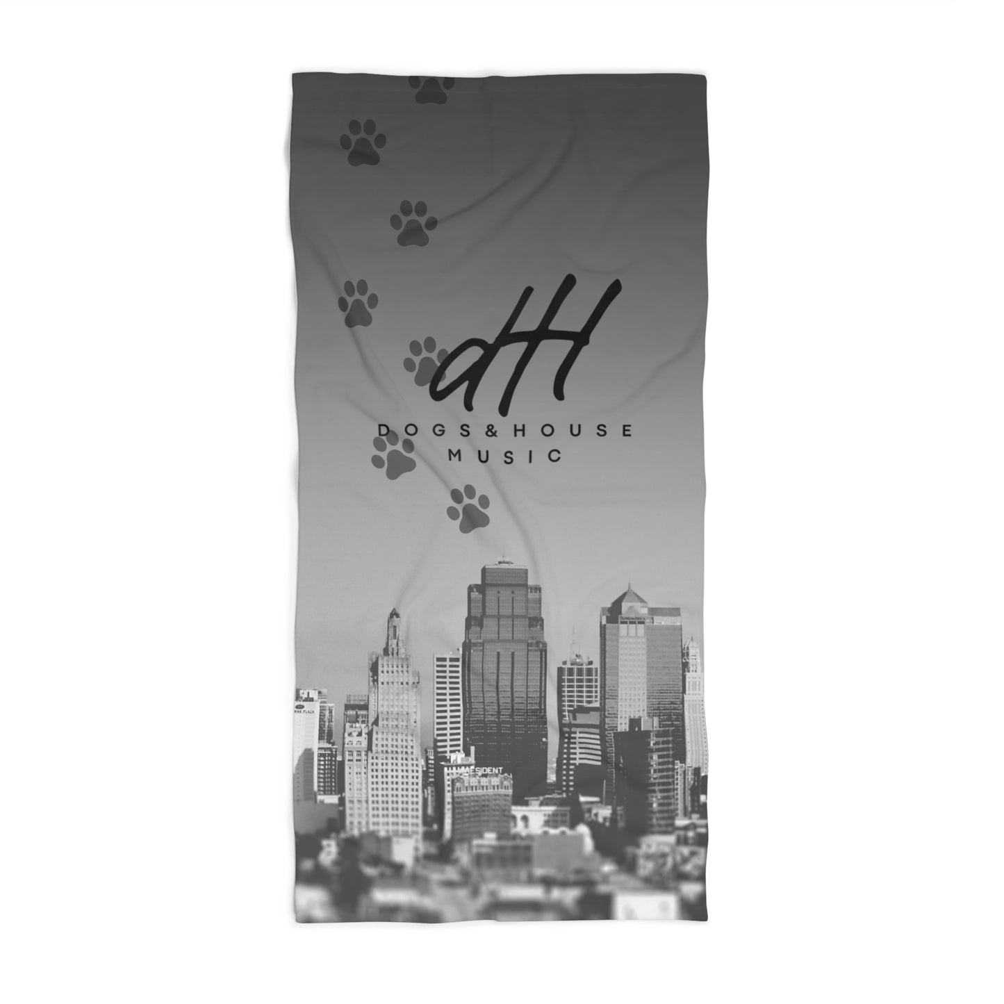 Dogs & House Music Beach Towel β Soak Up the Sun in Style π