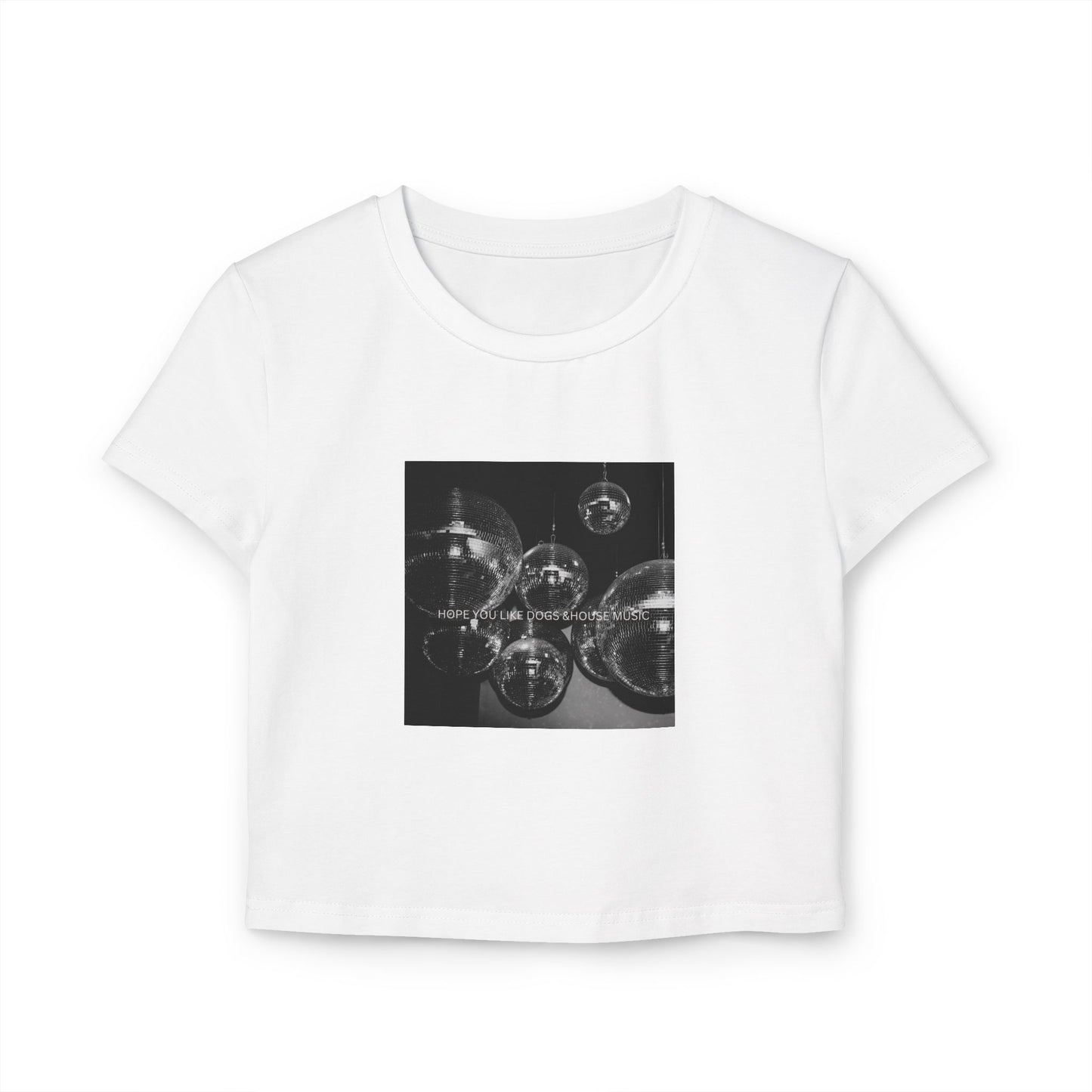 Dogs & House Music – Women’s Baby Tee