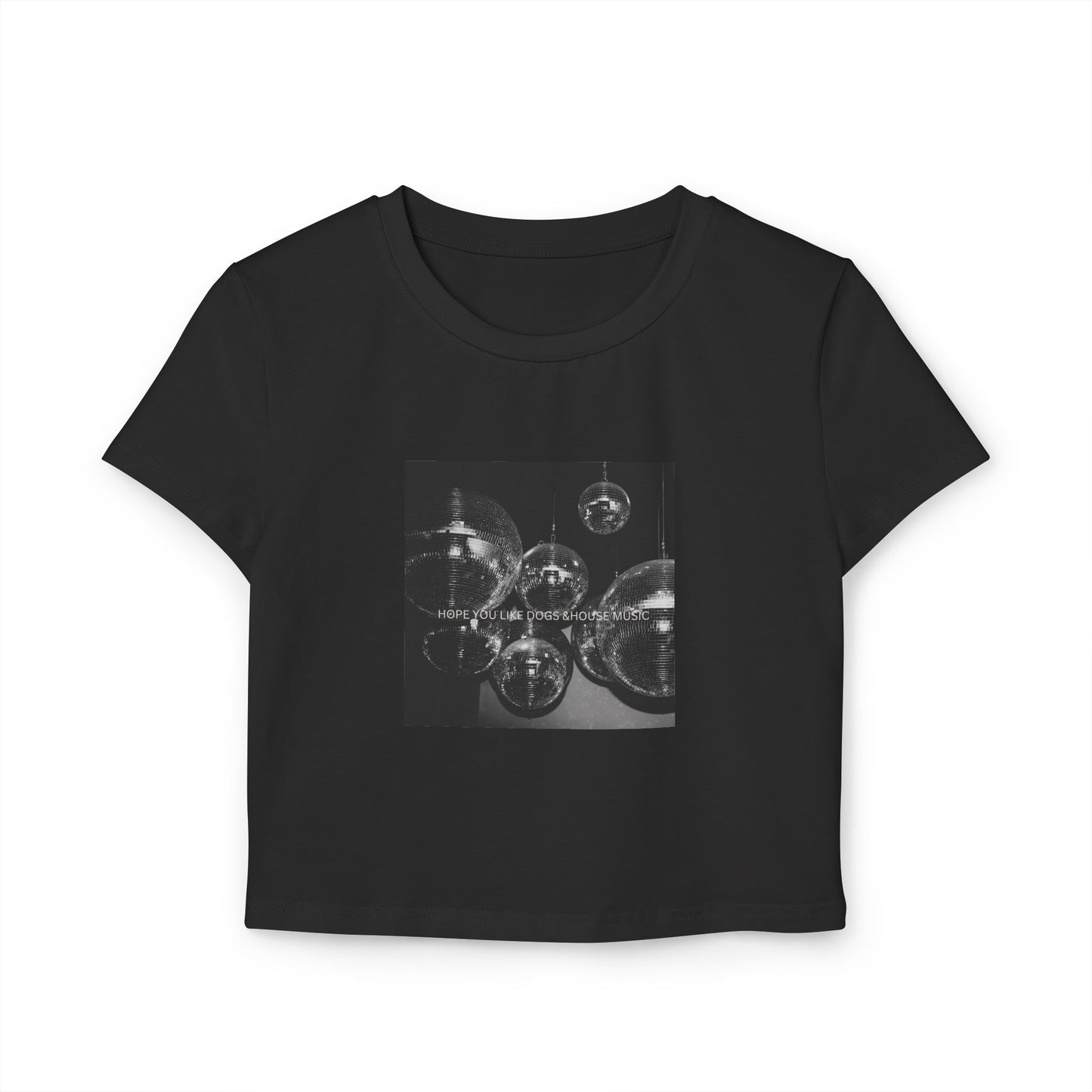 Dogs & House Music – Women’s Baby Tee