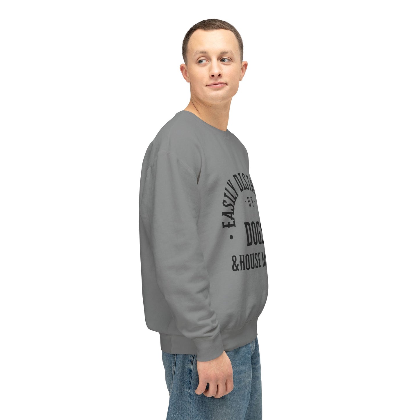 Dogs & House Music Unisex Crewneck – Cozy, Stylish & Eco-Friendly 🎶🐶